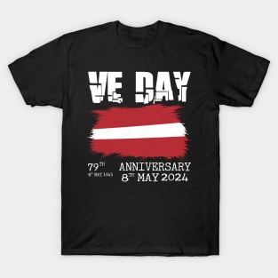 79 Years of Freedom: Celebrating VE Day with Latvia T-Shirt